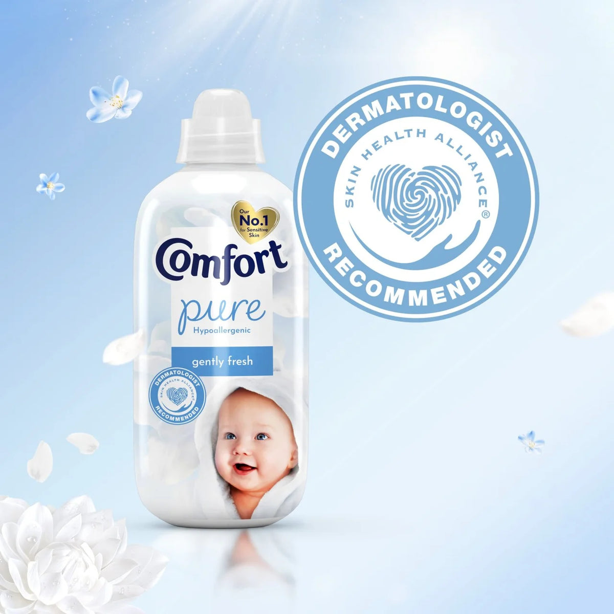 Comfort Pure Gently Fresh Sensitive Fabric Conditioner 31 Washes 930ml