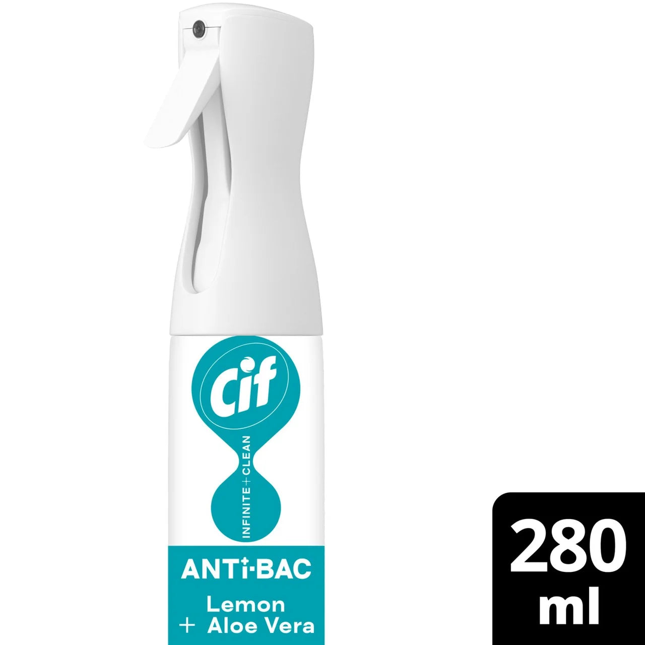 Cif Infinite Clean Anti-Bac All in One Cleaner Spray Lemon & Aloe Vera 280ml