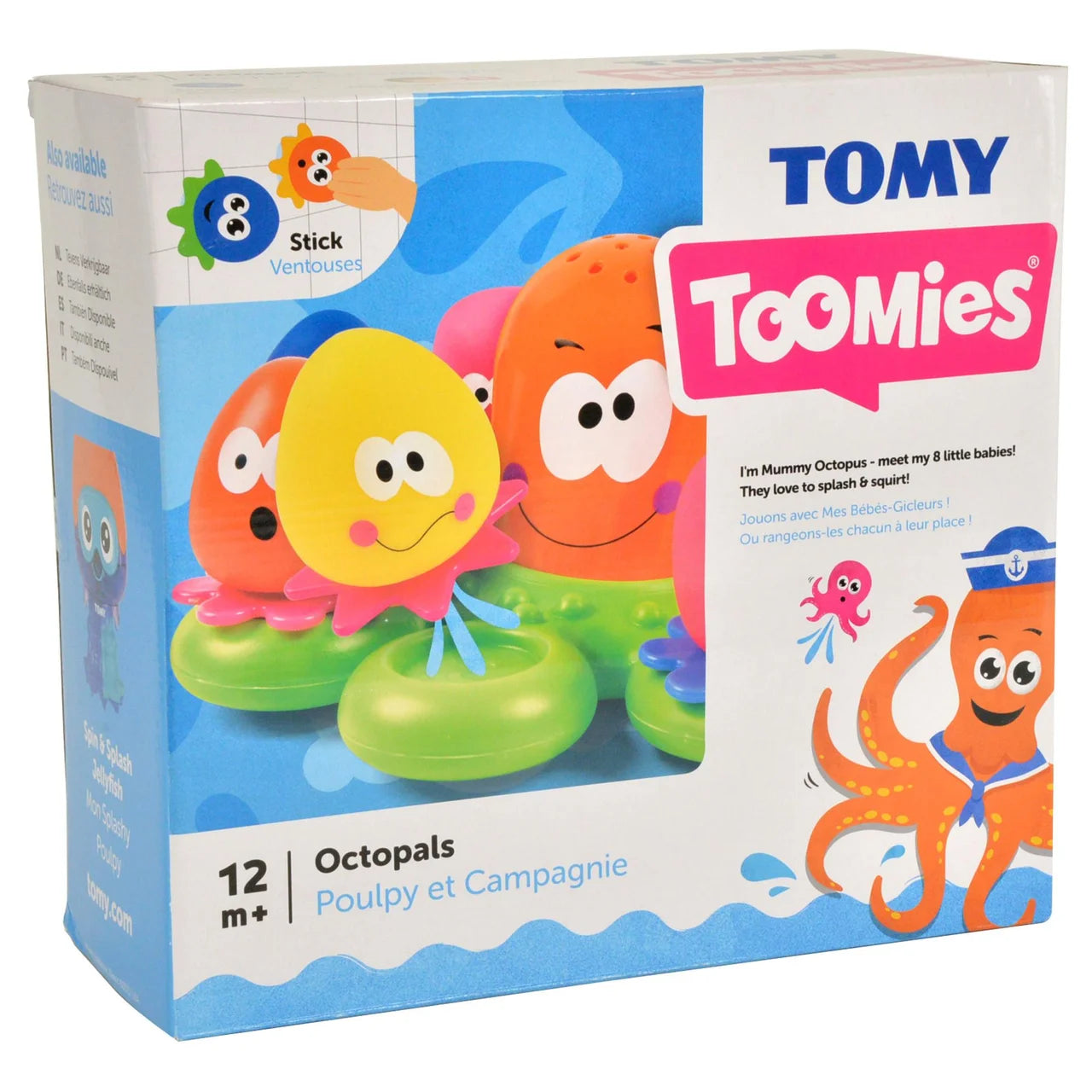 TOMY Toomies Octopals Bath Squirters, 12mths+