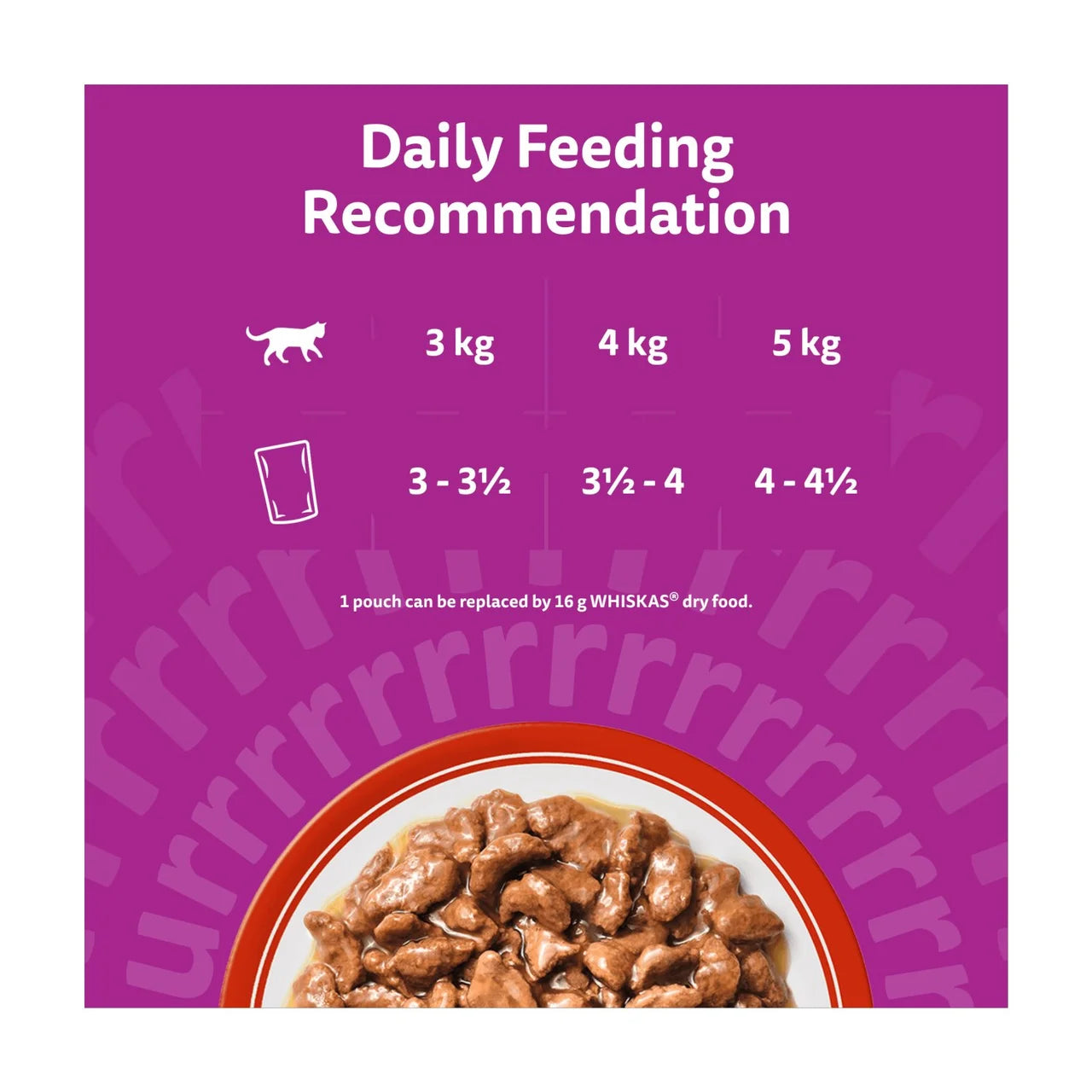 Whiskas 1+ Adult Wet Cat Food Pouches Meaty Meals in Gravy 12 x 85g
