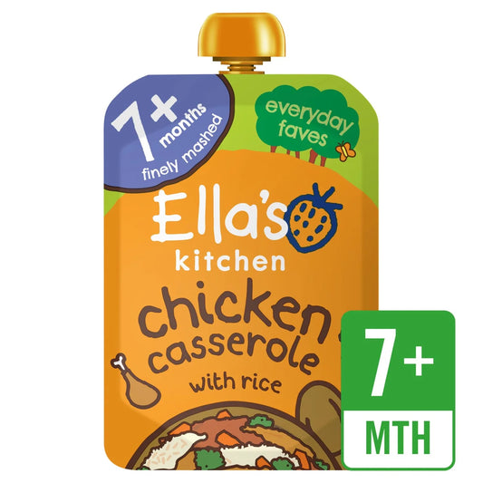 Ella's Kitchen Chicken & Rice Casserole Baby Food Pouch 7+ Months 130g