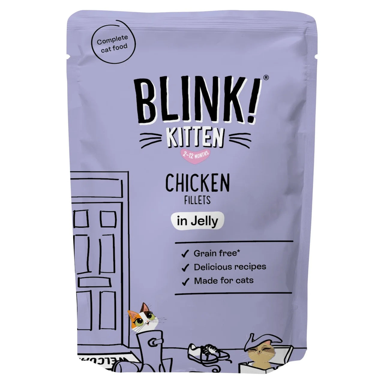 Blink Kitten Chicken Fillets in Jelly 85g