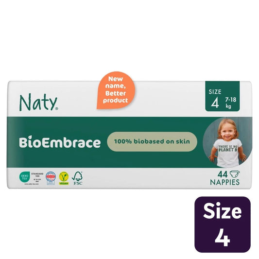 Naty BioEmbrace Big Pack Nappies Size 4 (7-18kg) 44 per pack