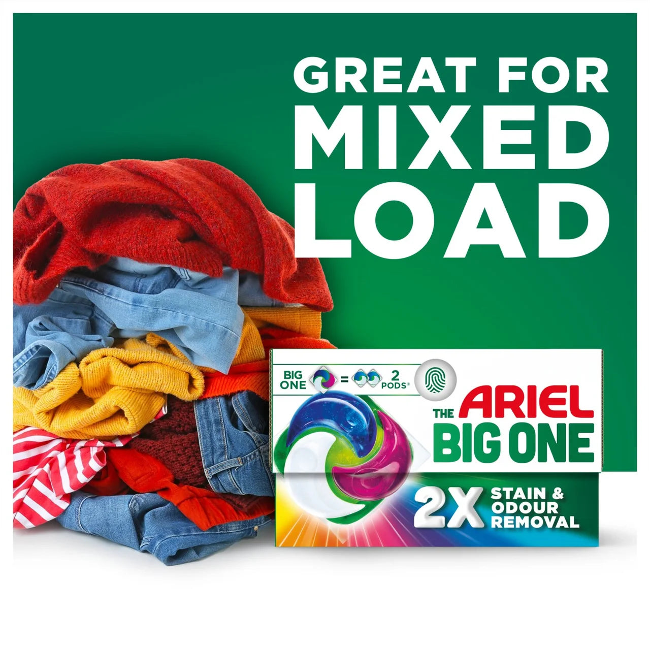 Ariel The Big One Colour Washing Liquid Pods 21 washes