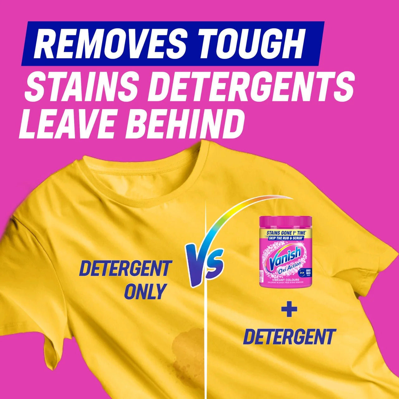 Vanish Oxi Action Fabric Stain Remover Powder Colours 1.9kg