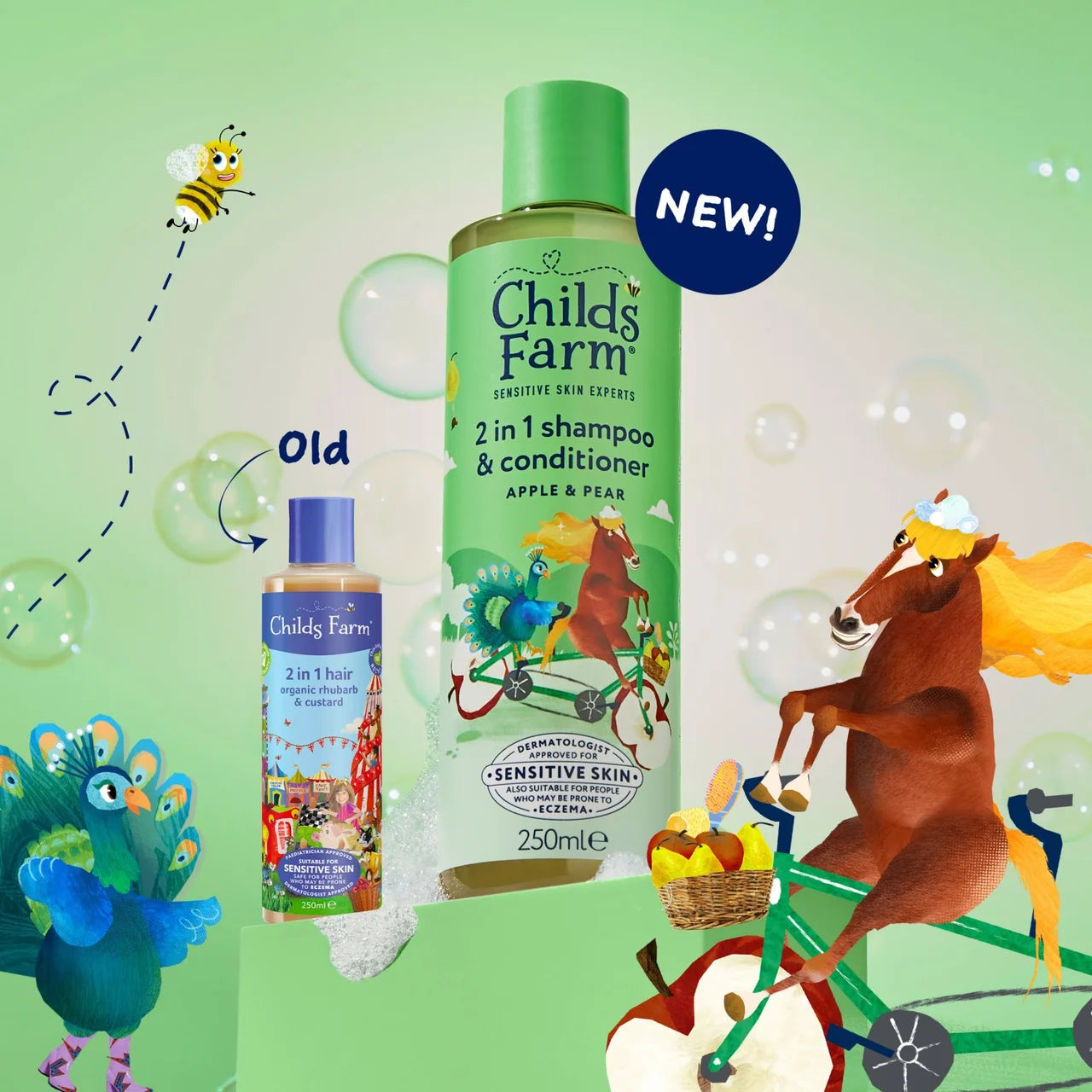 Childs Farm 2 in1 Shampoo & Conditioner Apple & Pear 250ml