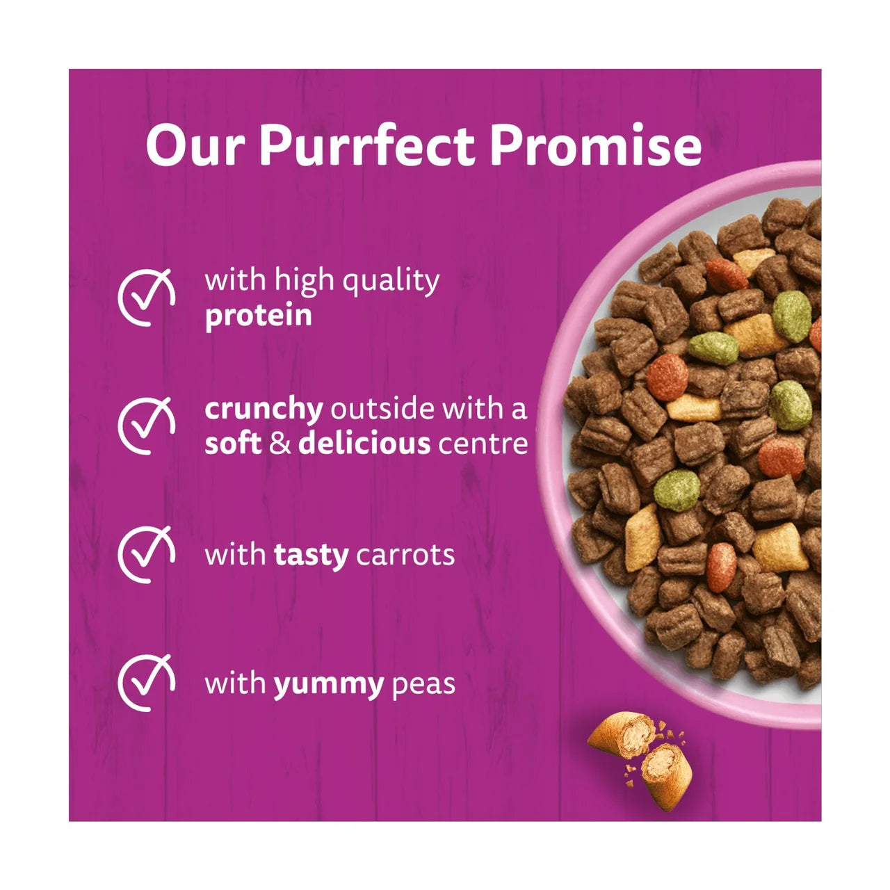Whiskas 1+ Salmon Adult Dry Cat Food 1.9kg