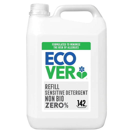 Ecover Zero Non Bio Laundry Liquid Sensitive Skin 142 Washes 5L