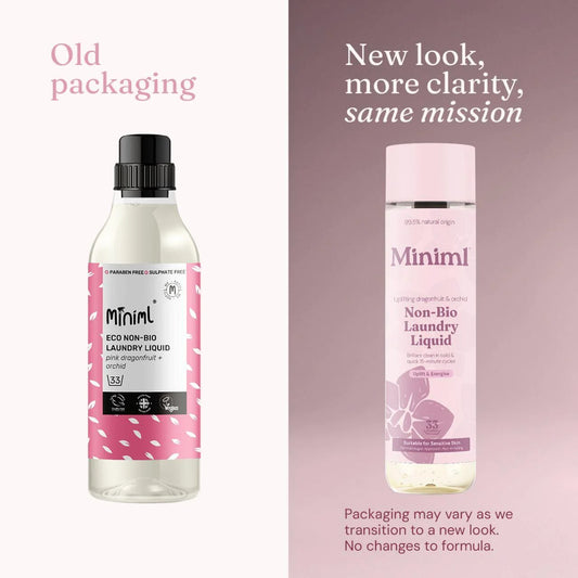 Miniml Laundry Liquid- Pink Dragonfruit & Orchid Bottle 1L
