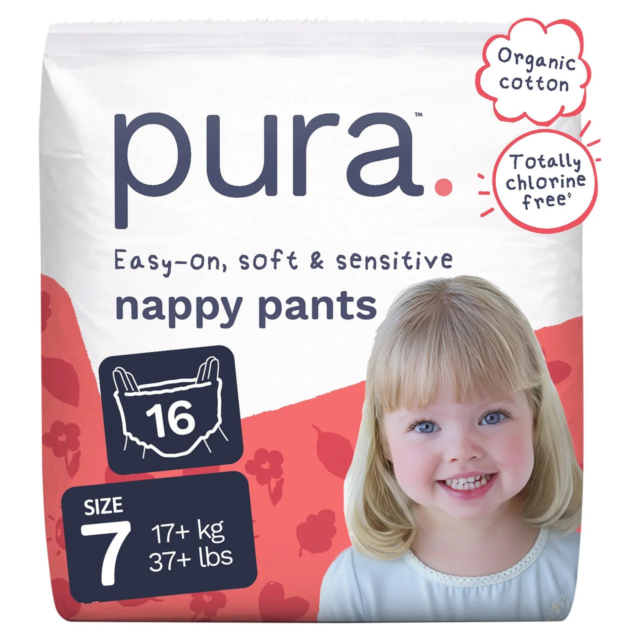 Pura Nappy Pants Size 7 , 16 per pack