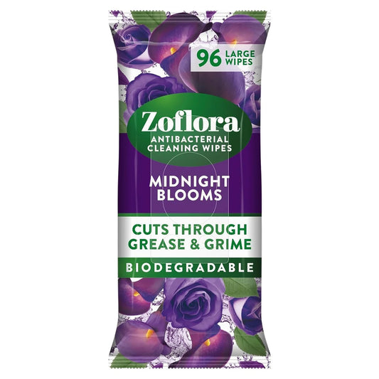 Zoflora Midnight Blooms Antibacterial Multi-surface Wipes 96 per pack