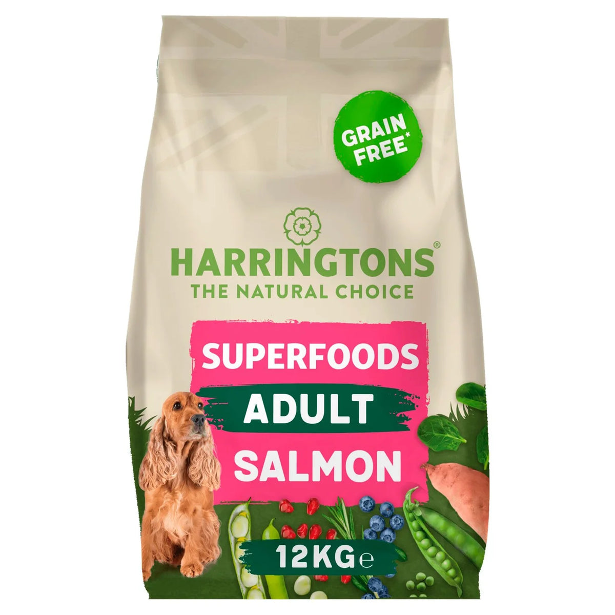 Harringtons Grain Free Superfoods Salmon Dry Dog Food 12kg