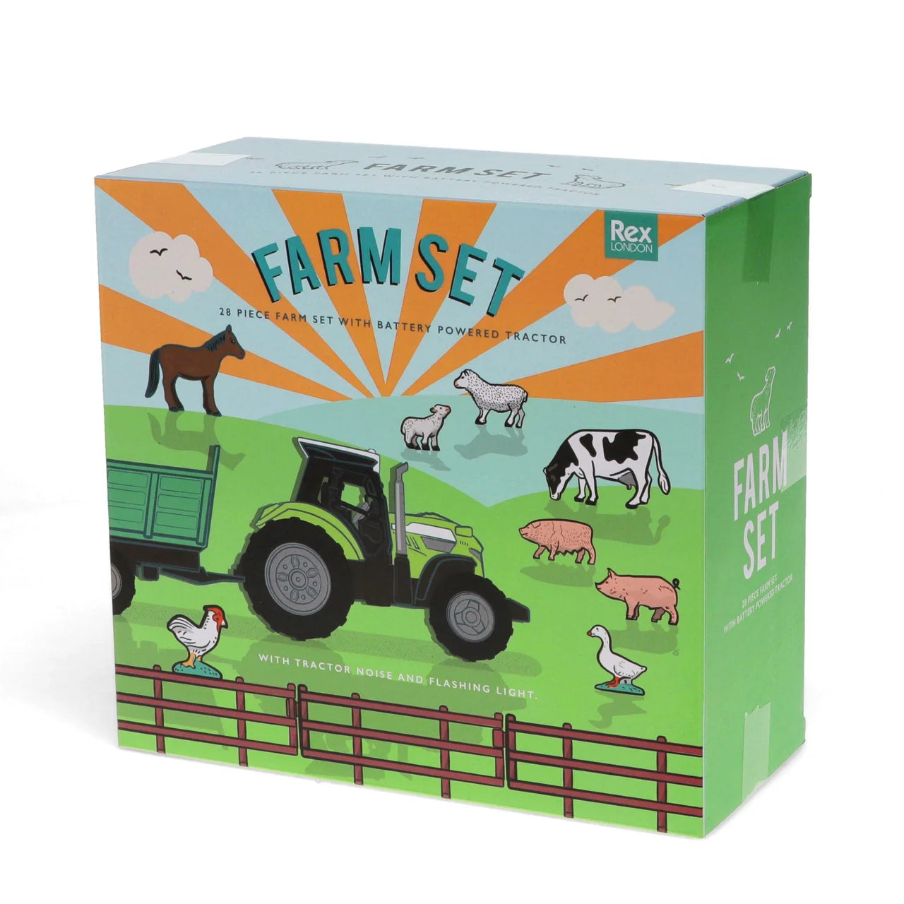 Rex London Farm Playset With Battery Tractor