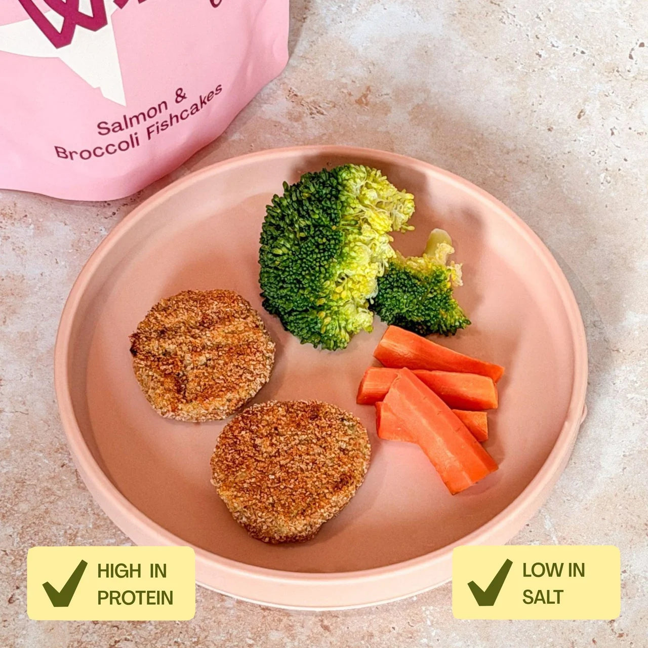 Lune & Wild Handmade Salmon & Broccoli Fishcakes 6+ Months 210g