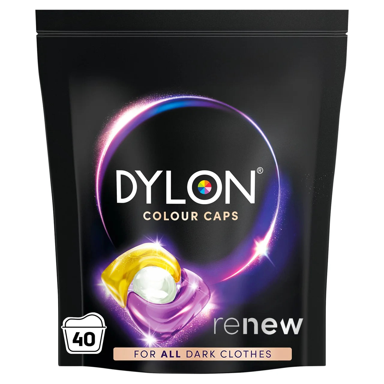 Dylon Detergent Caps Dark 40 per pack