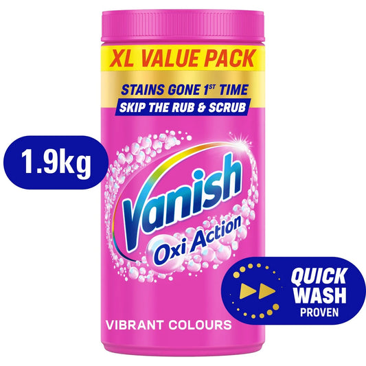 Vanish Oxi Action Fabric Stain Remover Powder Colours 1.9kg