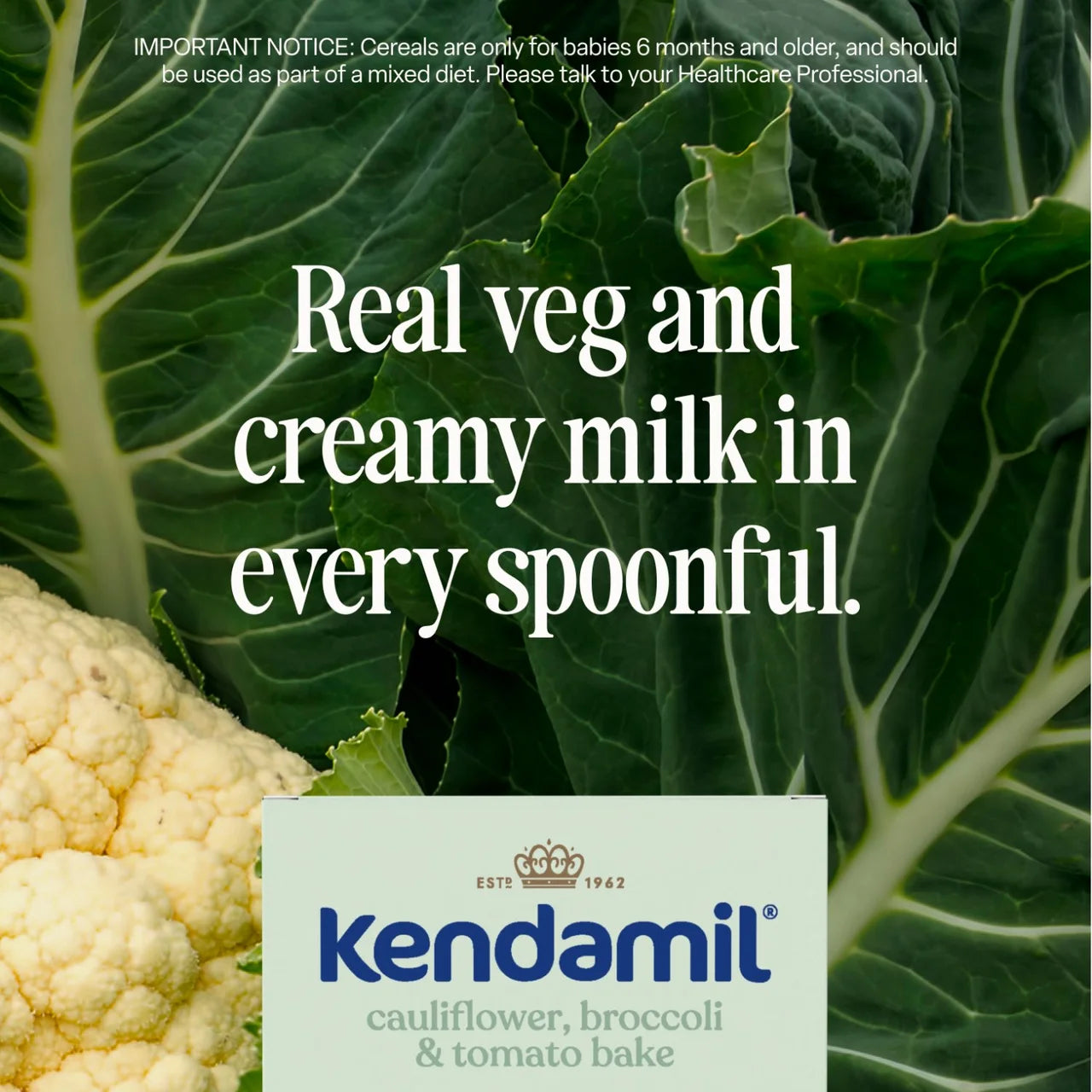 Kendamil Cauliflower Broccoli & Tomato Bake Baby Food 6+ Months 150g