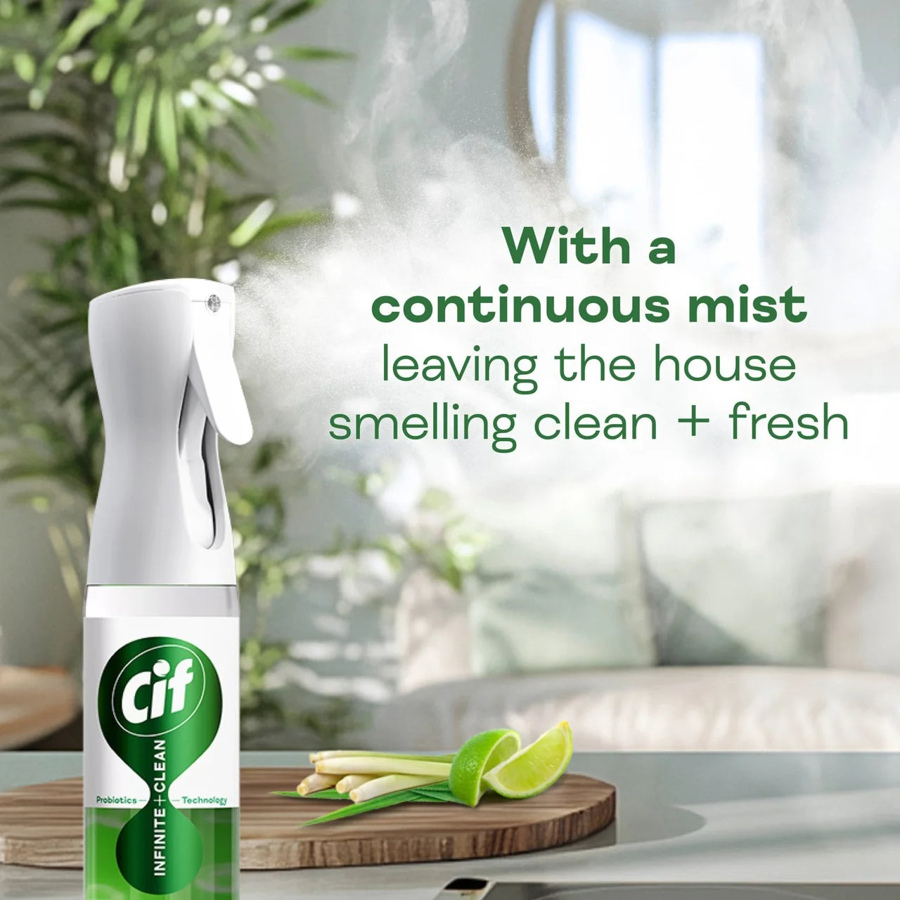 Cif Infinite Clean Lime & Lemongrass All In One Cleaning Spray 280ml