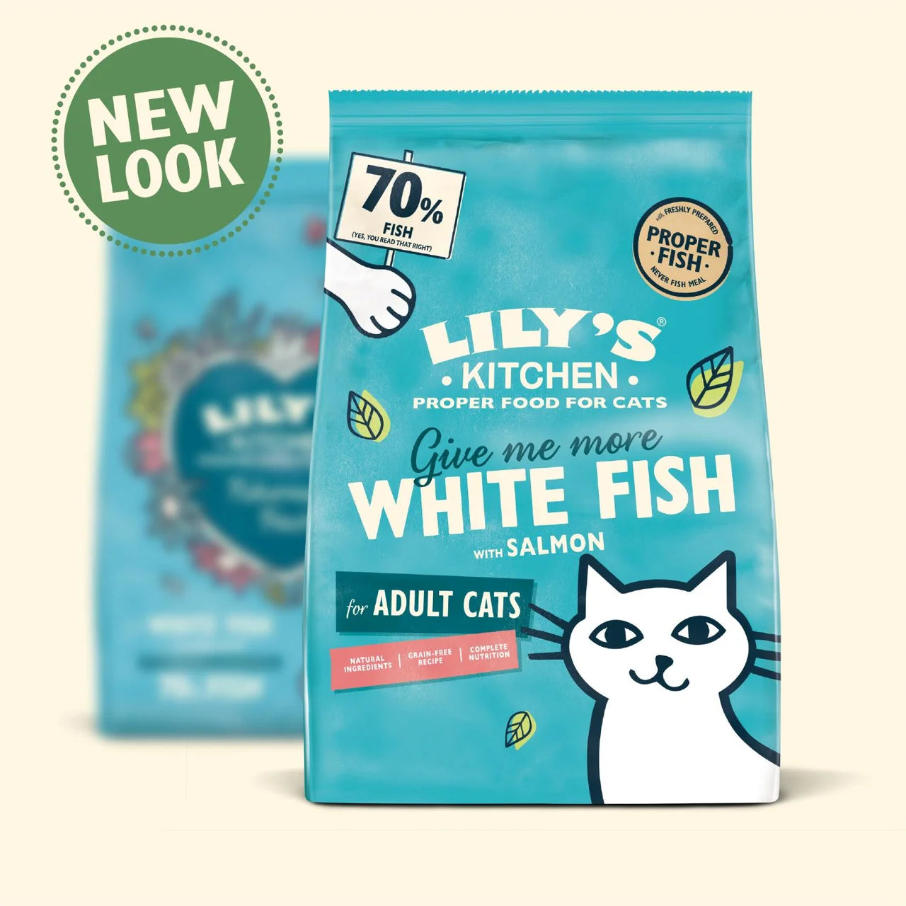 Lily's Kitchen Cat Fisherman's Feast White Fish with Salmon Dry Food 800g