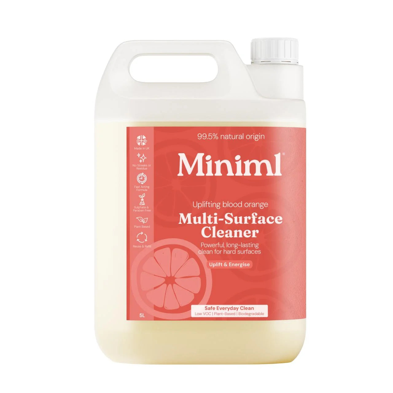 Miniml Multi-Surface Cleaner - Blood Orange 5L