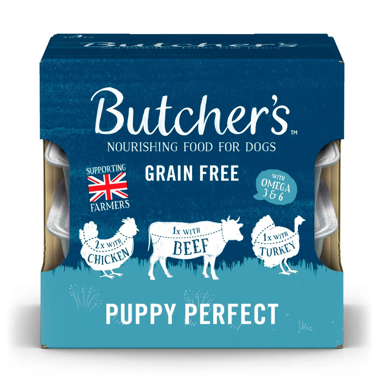 Butcher's Puppy Perfect Trays 4x150g