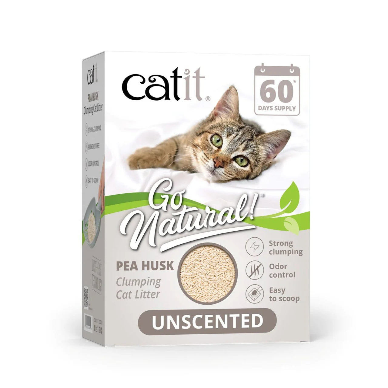 Catit Go Natural Pea Husk Litter Unscented 5.6kg