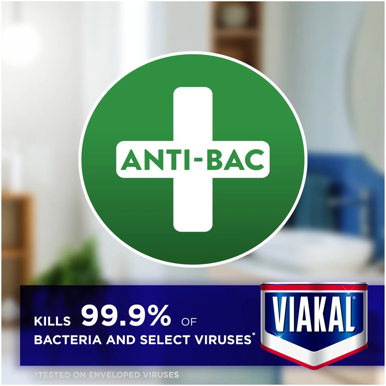 Viakal Bathroom Limescale Remover Anti-Bacterial Spray 500ml