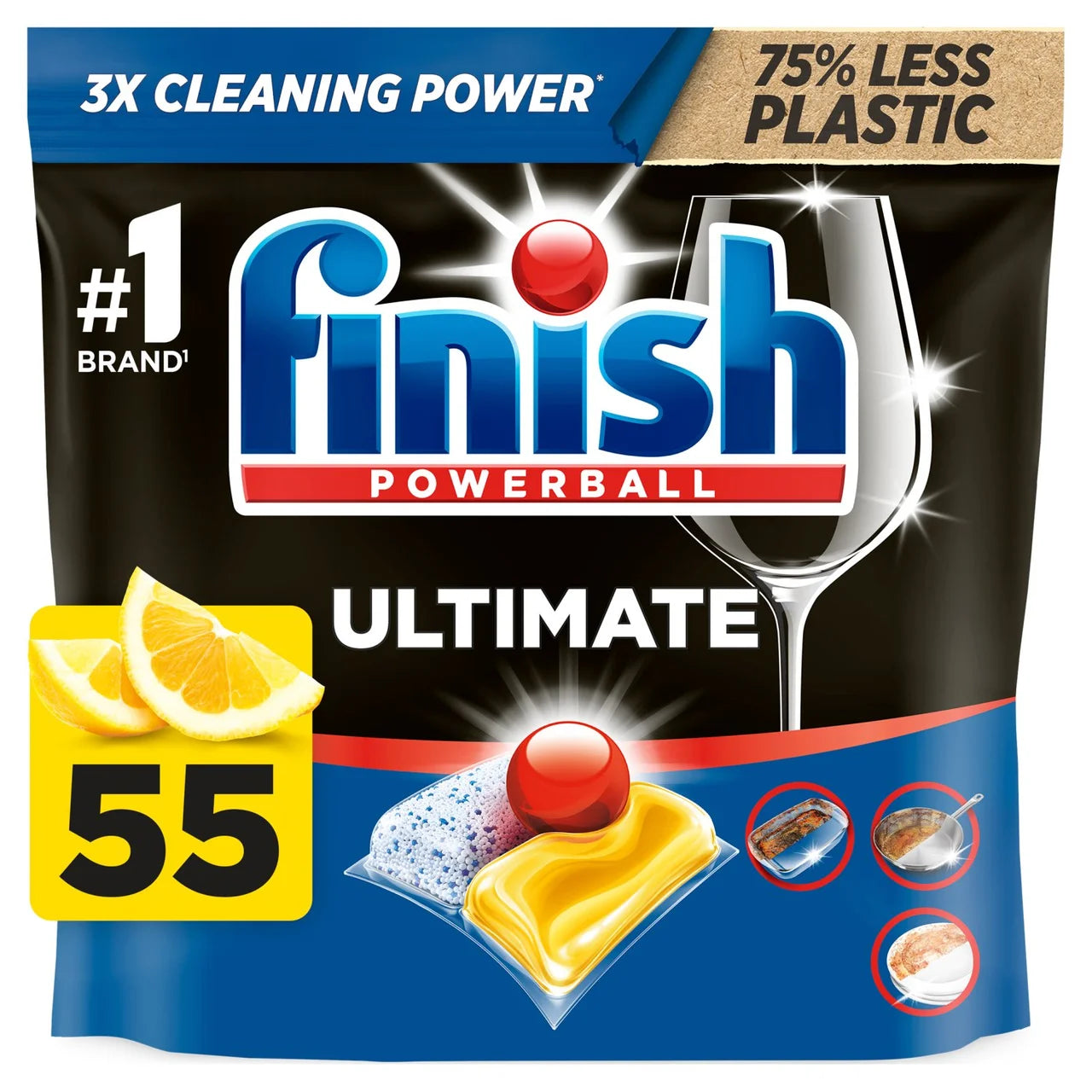 Finish Ultimate All in One Lemon 55 per pack