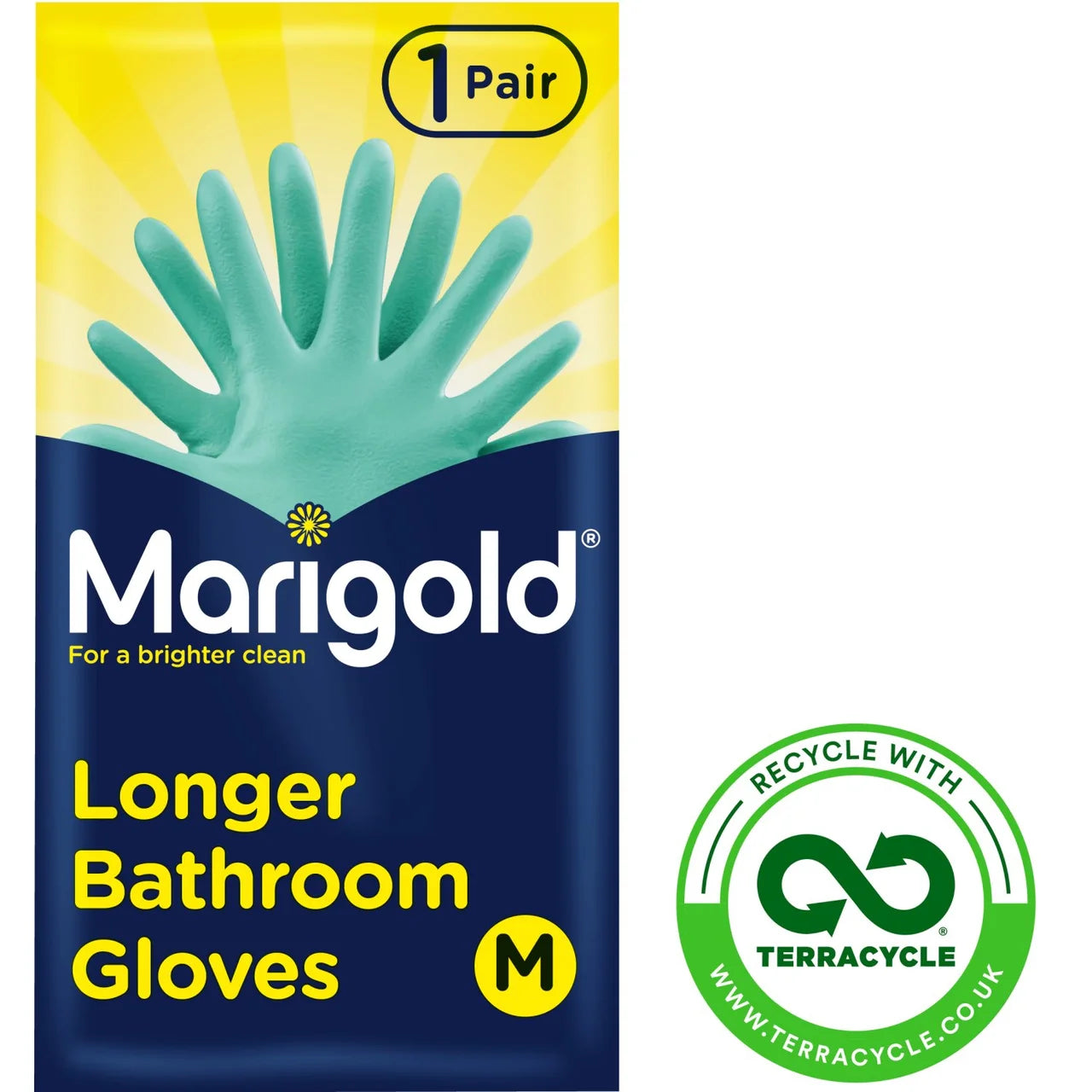 Marigold Bathroom Gloves M 1 pair