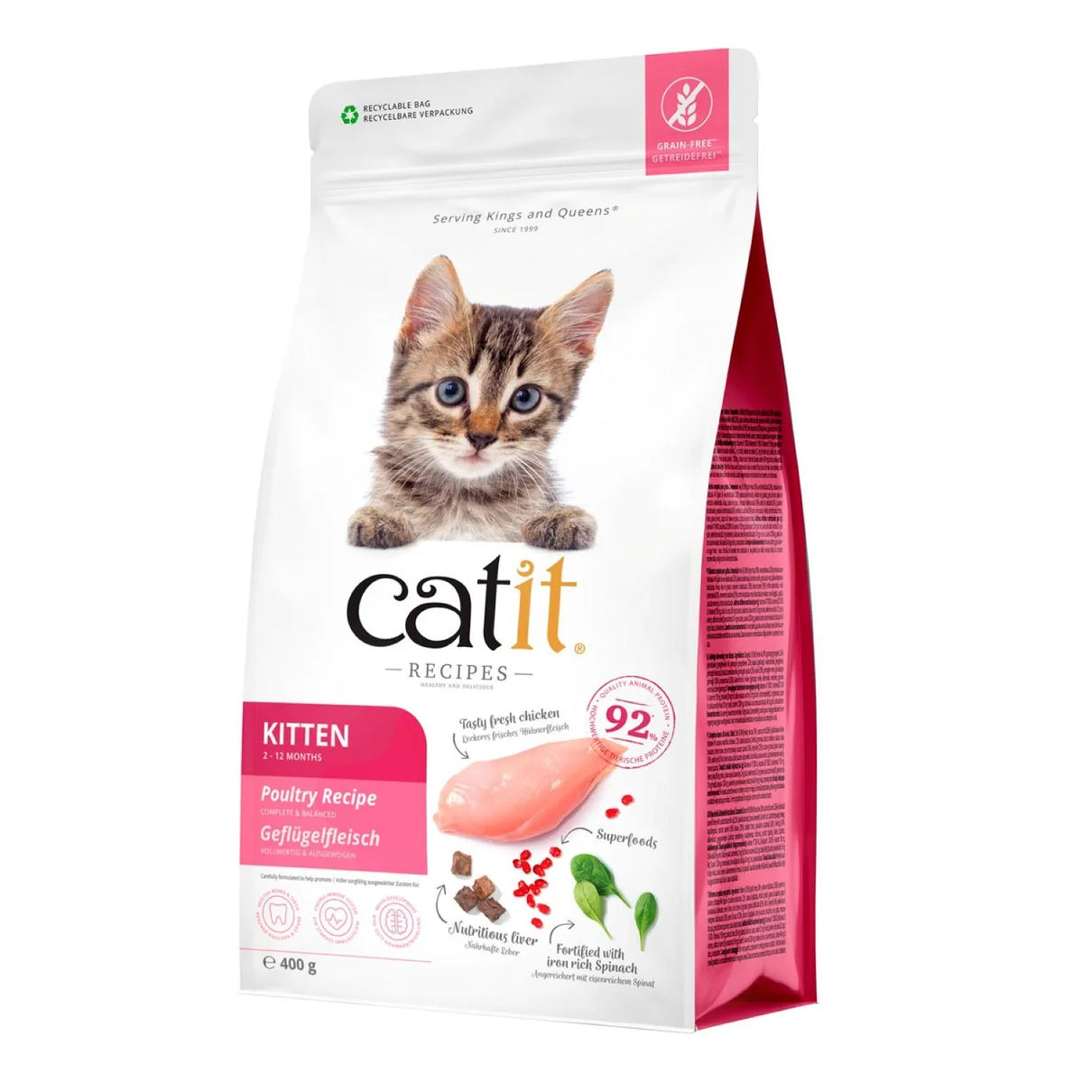 Catit Recipes Dry Kitten Poultry 2kg