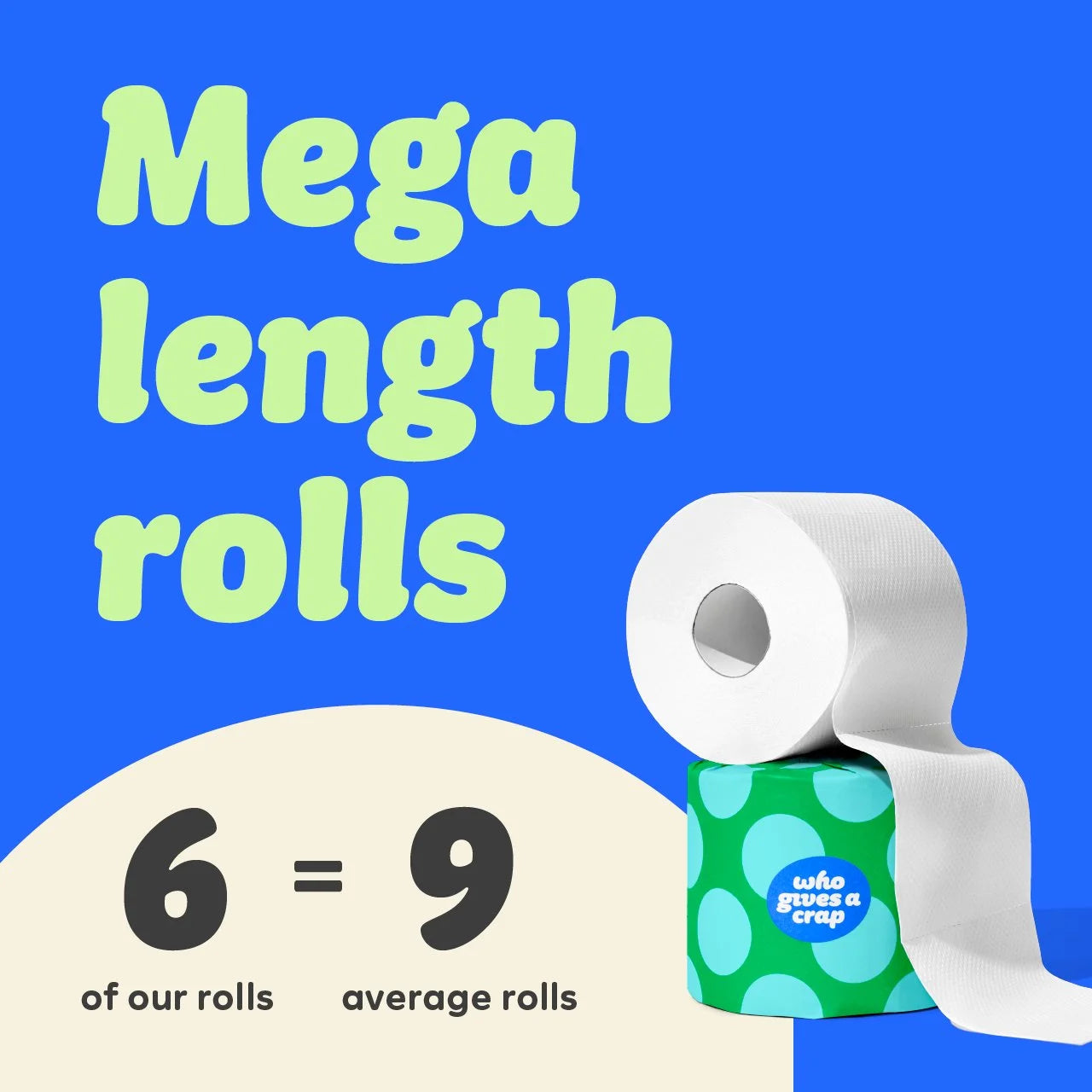 Who Gives A Crap Classic Soft Mega Rolls 6 per pack