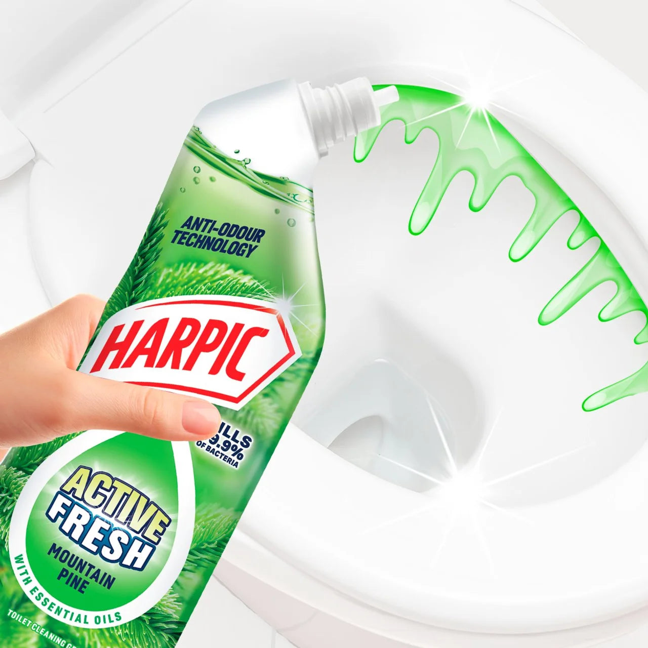 Harpic Active Fresh Pine Toilet Cleaner Gel 750ml