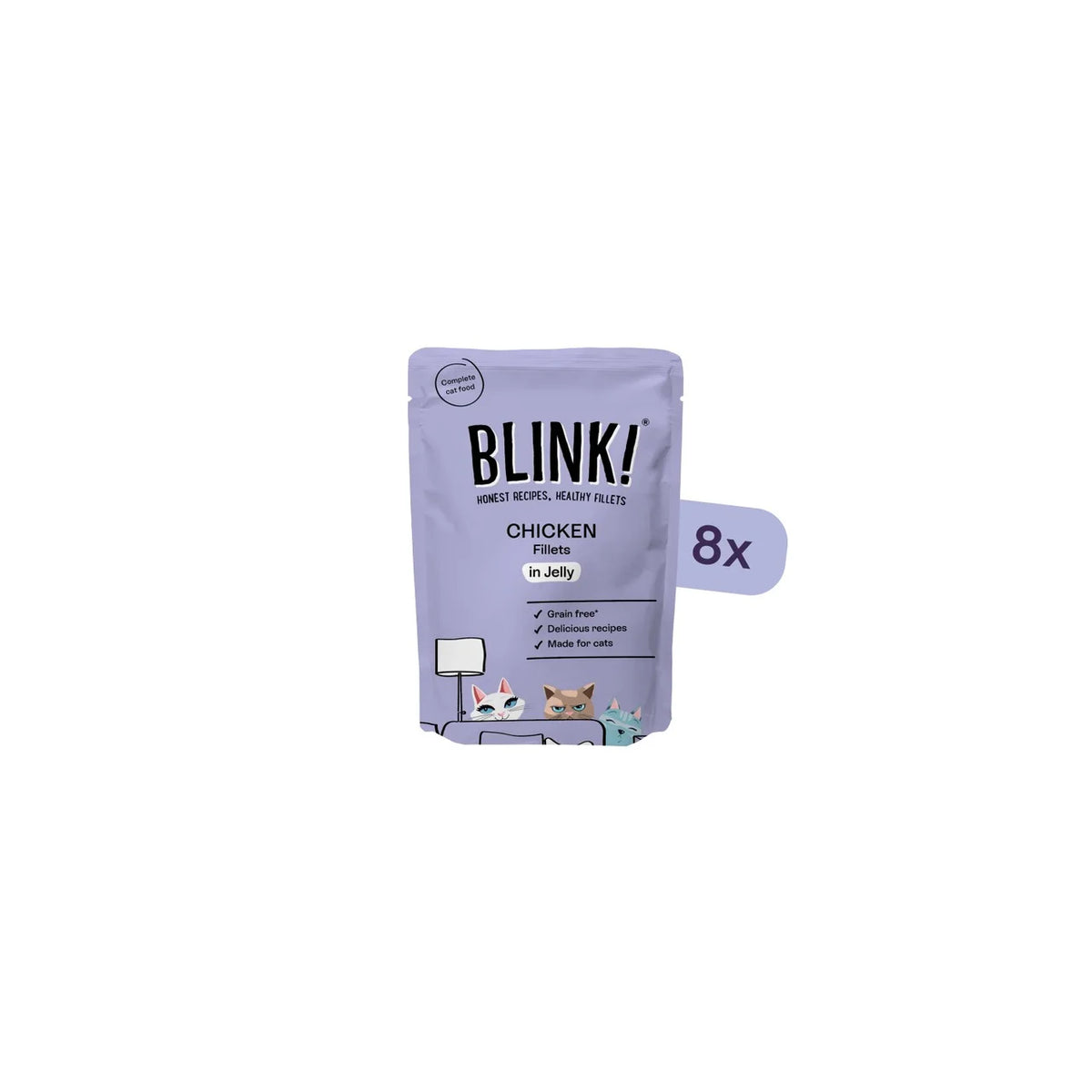 Blink! Chicken Fillets In Jelly Multipack 8 x 85g
