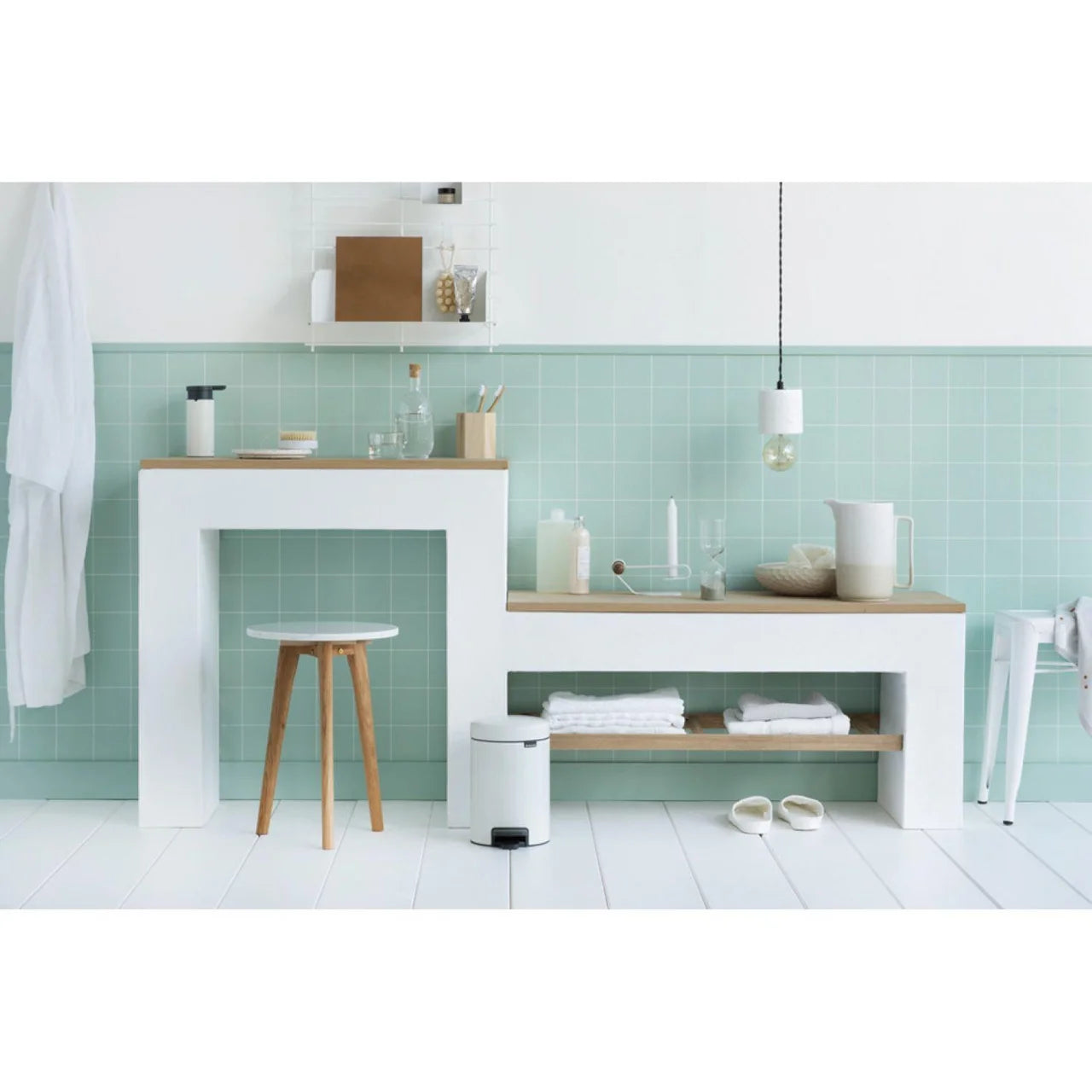 Brabantia Pedal Bin, White 3L