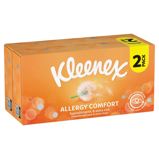 Kleenex Allergy Comfort Tissues Twin Box 2 x 56 per pack