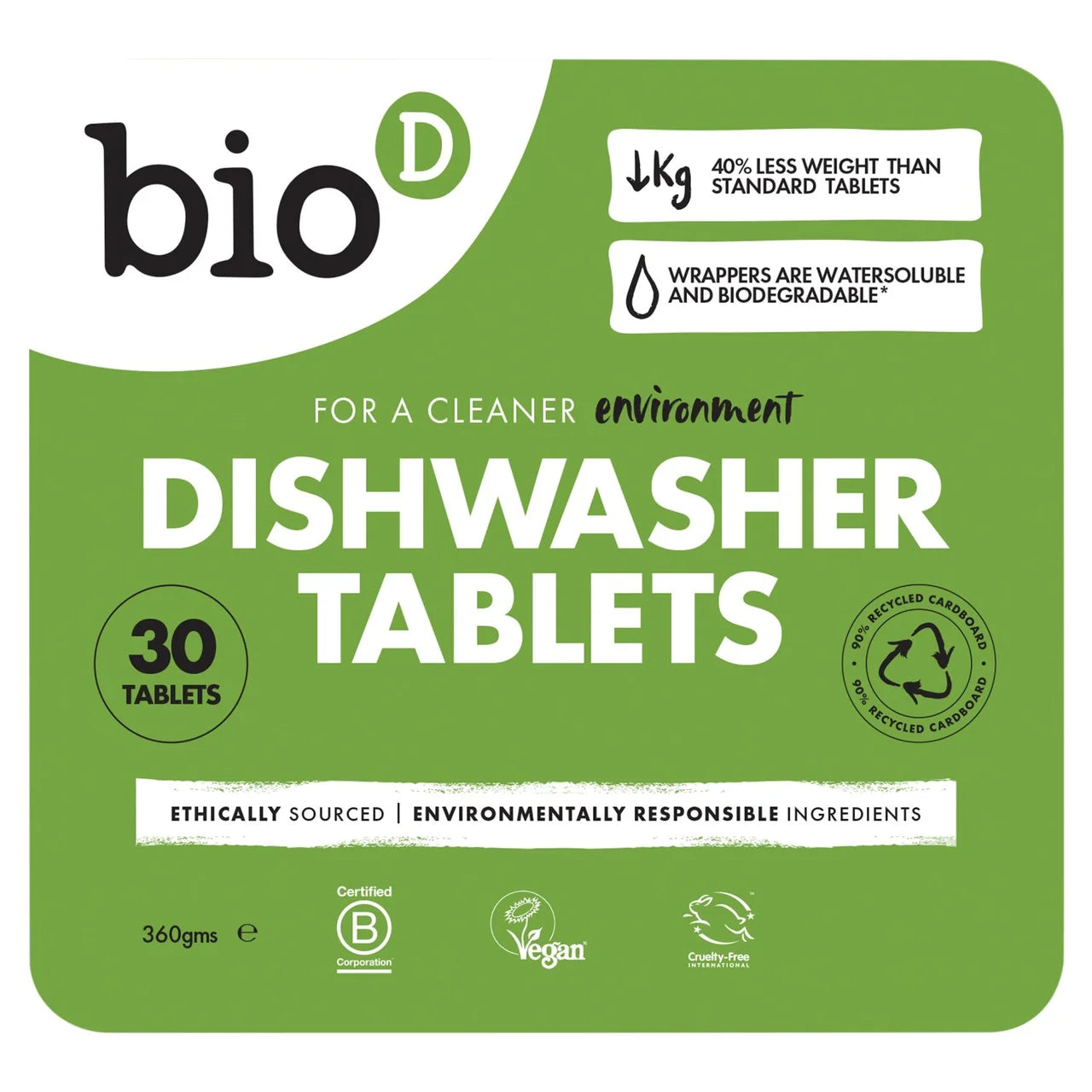 Bio-D Dishwasher Tablets 30 per pack
