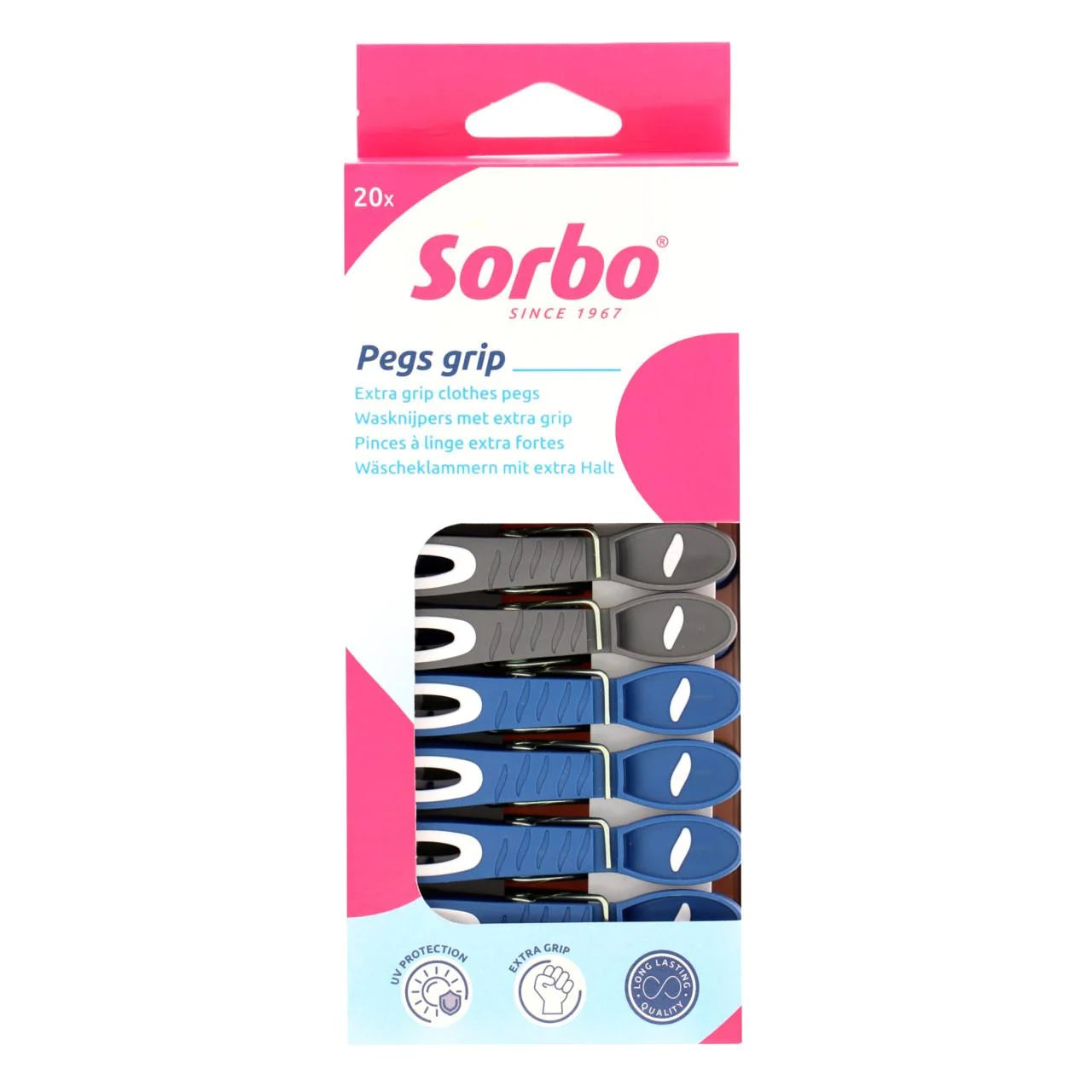 Sorbo Extra Grip Clothes Pegs 20 per pack