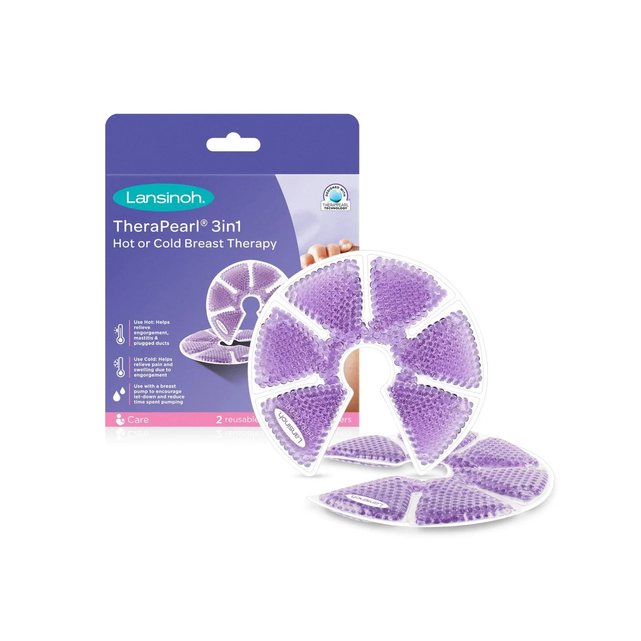 Lansinoh TheraPearl 3-in-1 Breast Therapy 2 per  Packs