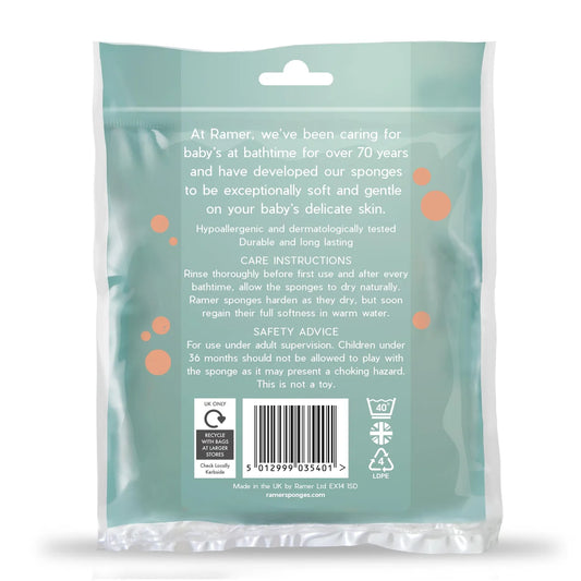 Ramer Ultra Soft Baby Sponge, Twinpack , 2 per pack