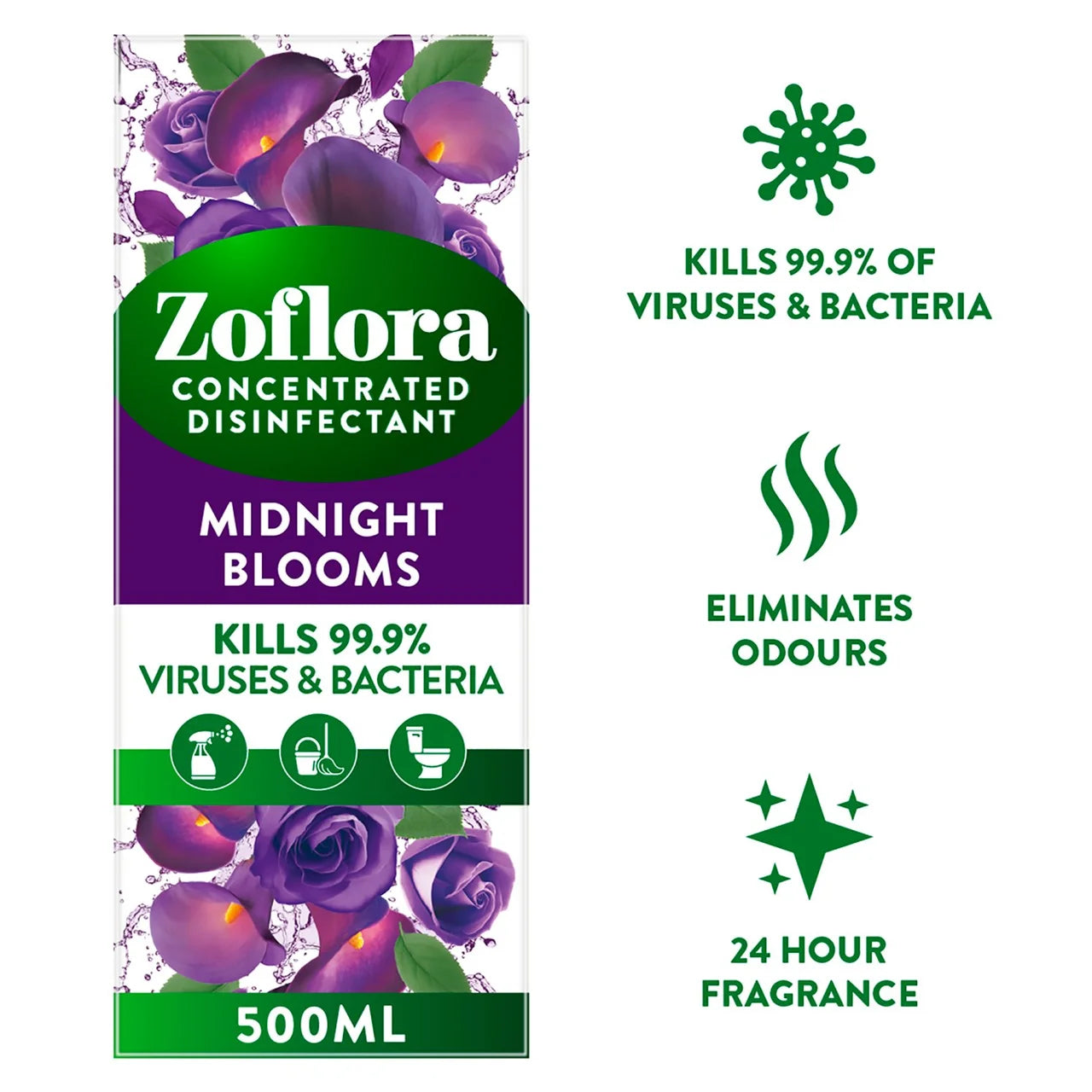 Zoflora Midnight Blooms Concentrated Disinfectant 500ml
