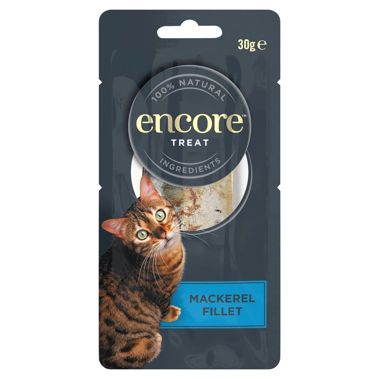 Encore Natural Cat Treat Mackerel Fillet Loin Grain Free 30g