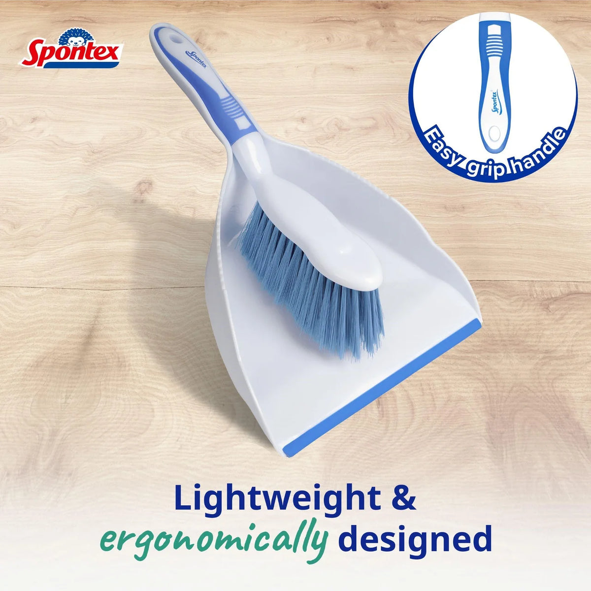 Spontex Dustpan & Brush Cleaning Set Large