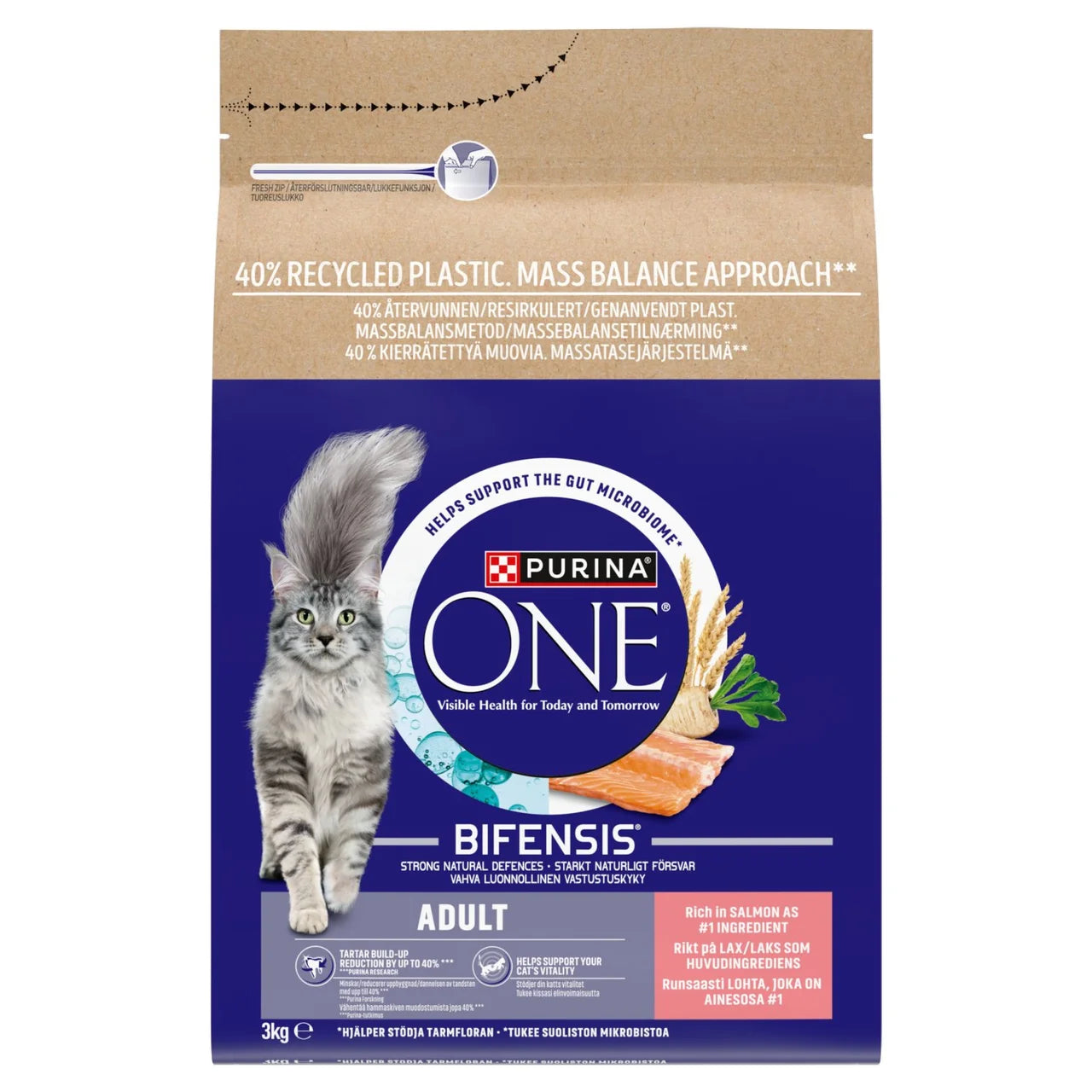 Purina One Salmon Dry Cat Food 3kg