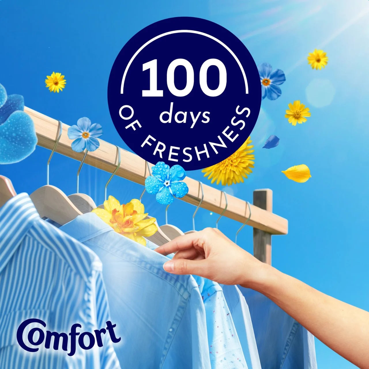 Comfort Fresh Fabric Conditioner Blue Skies 160 Washes 4800ml