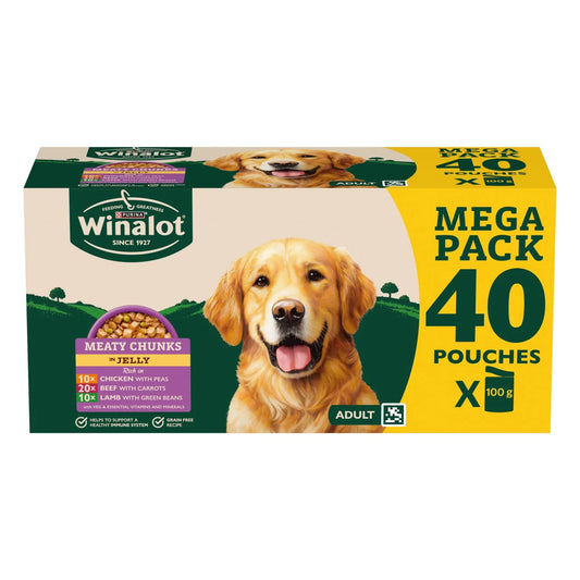 Winalot Meaty Chunks Mixed in Jelly Wet Dog Food 4-x100g
