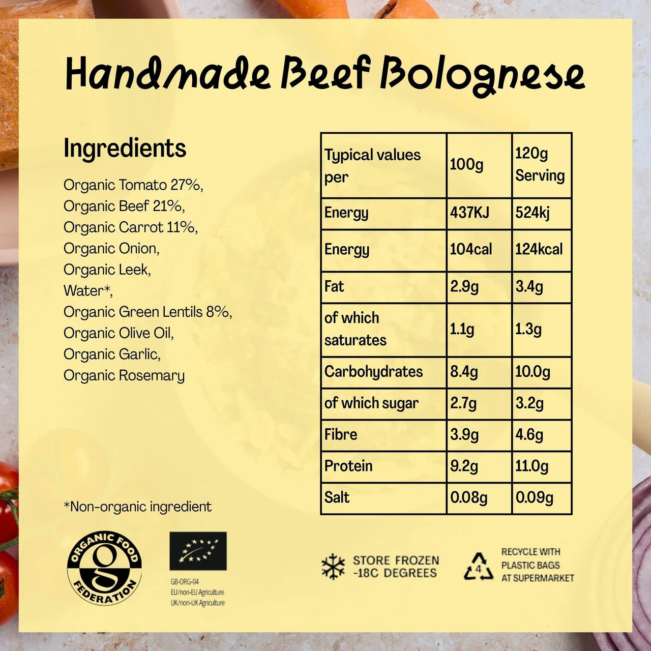 Lune & Wild Handmade Beef Bolognese Baby Sauce 7+ Months 360g