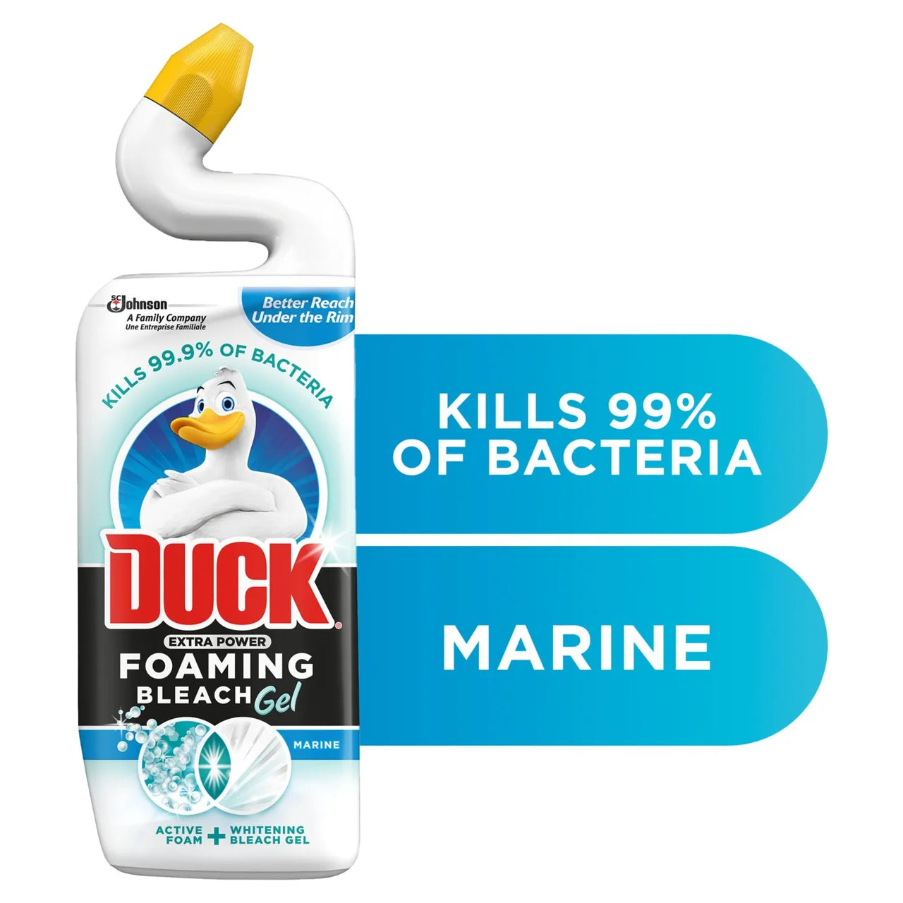 Duck Foaming Bleach Gel Toilet Liquid Cleaner Marine 750ml