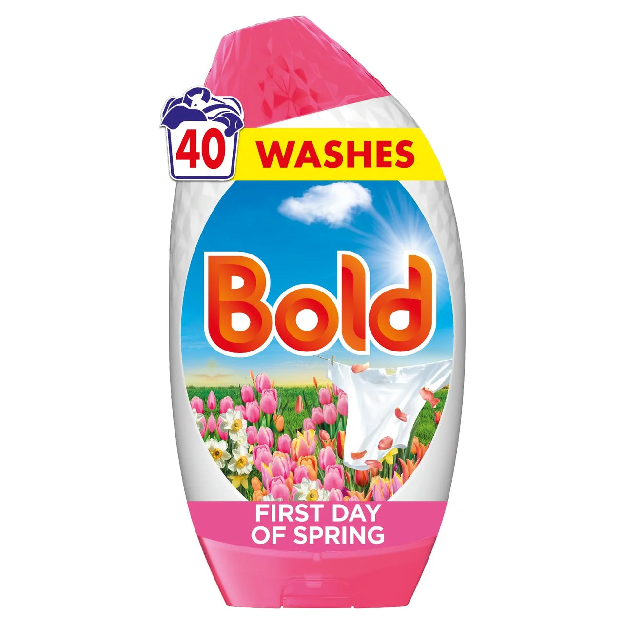 Bold 2In1 Washing Liquid Gel Pink Blossom 40 Washes 1320ml