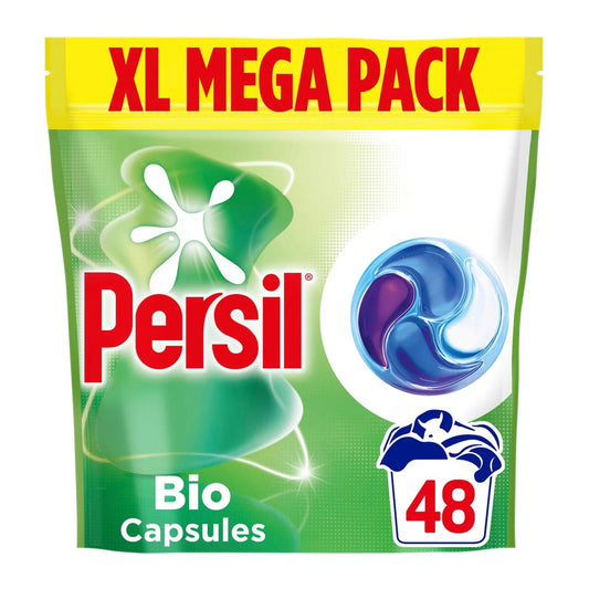 Persil Bio 4 in 1 Fast-Dissolving Laundry Capsules 48 Washes