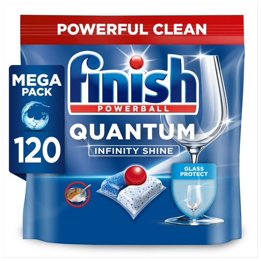 Finish Quantum Infinity Shine Regular Dishwasher Tablets 120 per pack